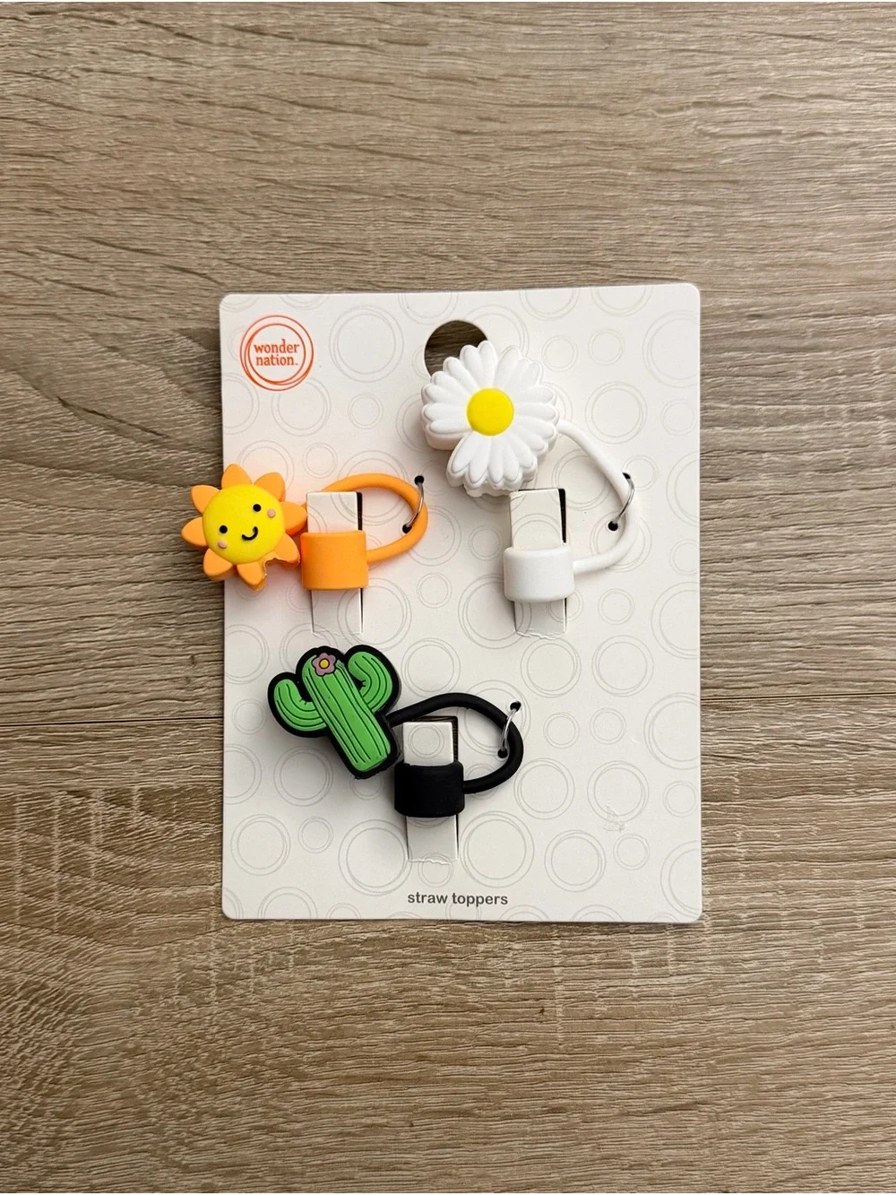 Wonder Nation Straw Topper Charms Set of 3 $20 Each Choose 1 NWT